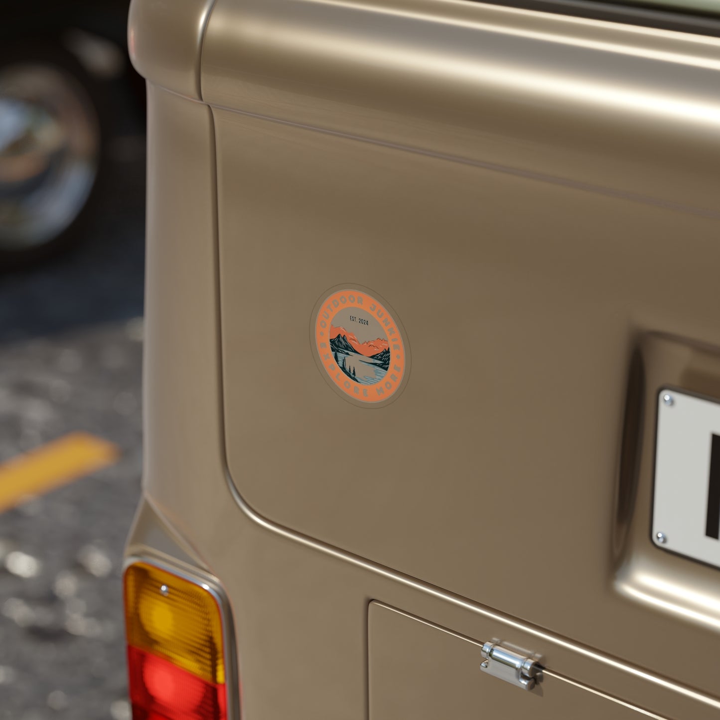 Outdoor Junkie Die-Cut Sticker